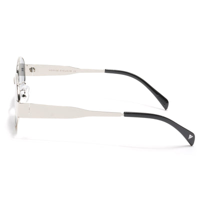 Sierra | Silver Oval Sunglasses | Grey Lens - MG7039