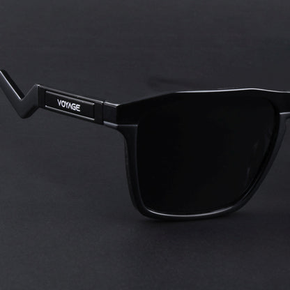 Radar 2.0 | Wayfarer Polarized Sunglasses  Black Lens | Shine Black Frame - PMG6753