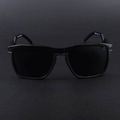 Radar 2.0 | Wayfarer Polarized Sunglasses  Black Lens | Shine Black Frame - PMG6753