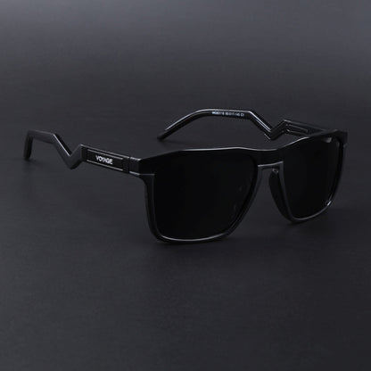 Radar 2.0 | Wayfarer Polarized Sunglasses  Black Lens | Shine Black Frame - PMG6753