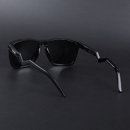 Radar 2.0 | Wayfarer Polarized Sunglasses  Black Lens | Shine Black Frame - PMG6753