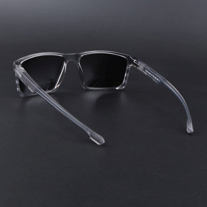 Wayfarer Polarized Sunglasses | Black Lens | Grey Frame - PMG6767