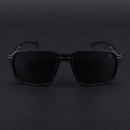 Wayfarer Polarized Sunglasses| Black Lens | Black Frame - PMG6771