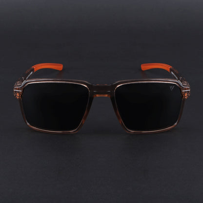 Wayfarer Polarized Sunglasses | Black Lens | Brown Frame - PMG6775