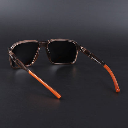 Wayfarer Polarized Sunglasses | Black Lens | Brown Frame - PMG6775