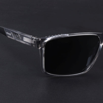 Wayfarer Polarized Sunglasses | Black Lens | Grey Frame - PMG6784