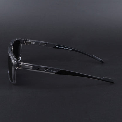 Wayfarer Polarized Sunglasses | Black Lens | Grey Frame - PMG6784