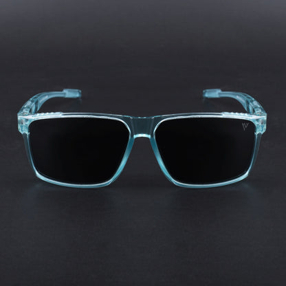 Wayfarer Polarized Sunglasses | Black Lens | Sea Green Frame - PMG6788