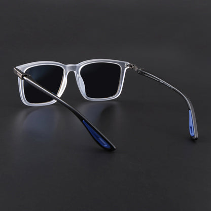 Beast | Aqua Blue Reflector Polarized Square Sunglasses | PMG6667