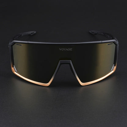 Voyage Select Drift Sunglasses (Golden Lens | Black & Brown Frame - SLMG6262)