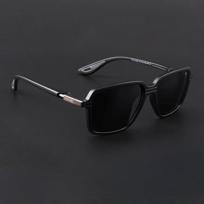 Hydra | Matt Black Polarized Square Sunglasses | PMG6654