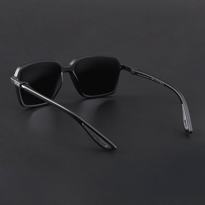 Hydra | Matt Black Polarized Square Sunglasses | PMG6654