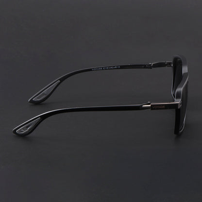 Hydra | Matt Black Polarized Square Sunglasses | PMG6654