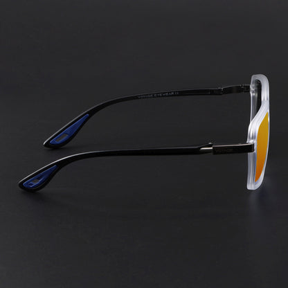 Hydra | Aqua Blue Reflector Polarized Square Sunglasses |  PMG6659