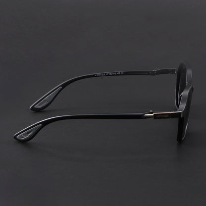 EdgeX | Matt Black Polarized Hexagon Sunglasses | PMG6640