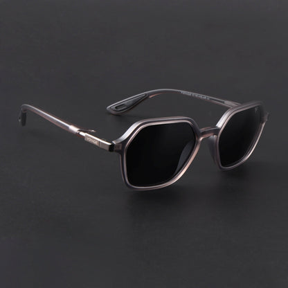 EdgeX | Grey Polarized Hexagon Sunglasses | PMG6641