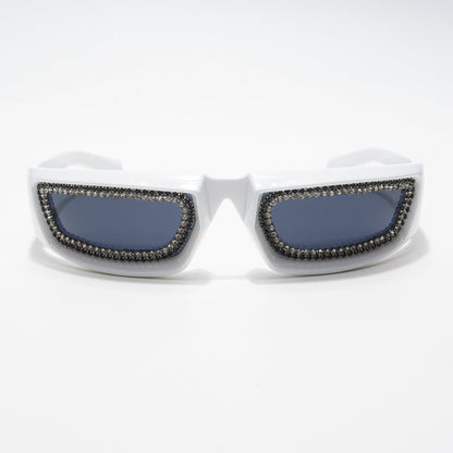 Black Wrap-Around Sunglasses - MG4353