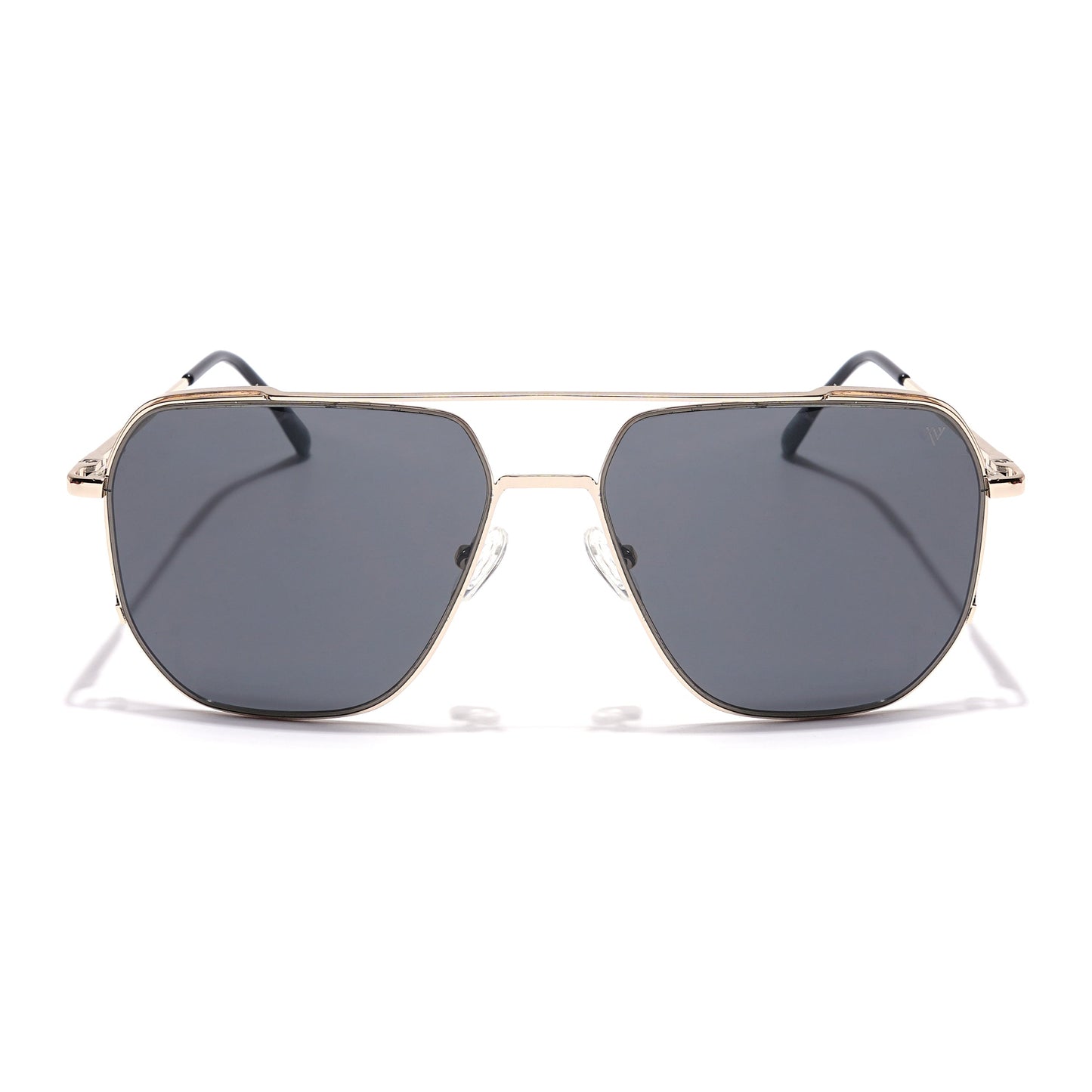 Voyage Select Square Sunglasses (Grey Lens | Golden Frame - SLPMG5945)
