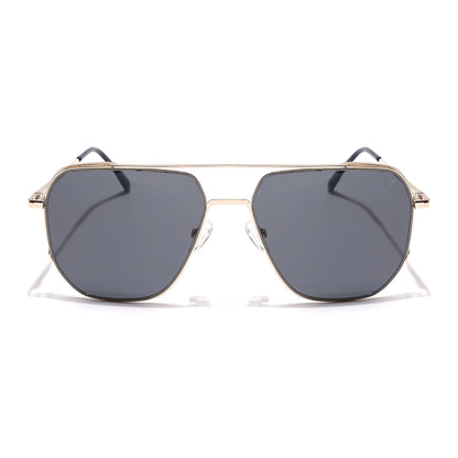 Voyage Select Square Sunglasses (Grey Lens | Golden Frame - SLPMG5945)