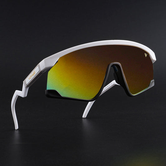 Drift Z | White Polarized Sunglasses (Multicolor Lens - PMG6270)
