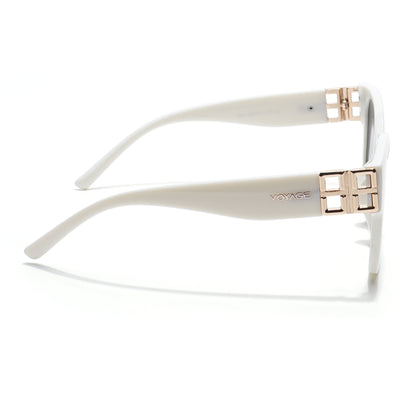 Over Size Sunglasses (Black Lens | Off White Frame - MG5815)