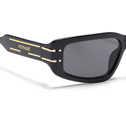 Ash | Black Rectangle Sunglasses | MG6703