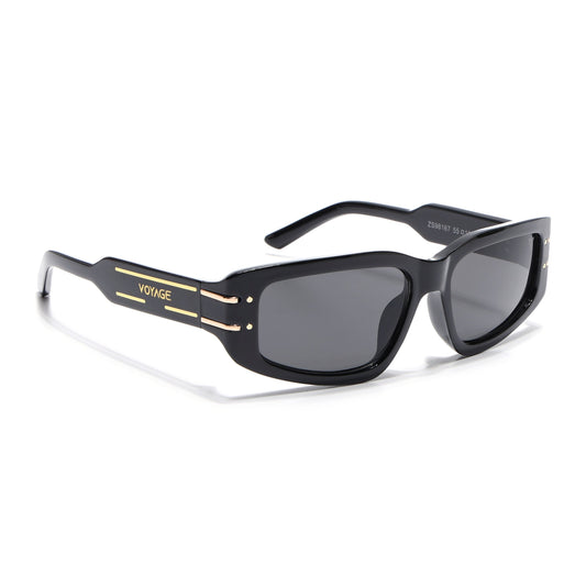 Ash | Black Rectangle Sunglasses | MG6703