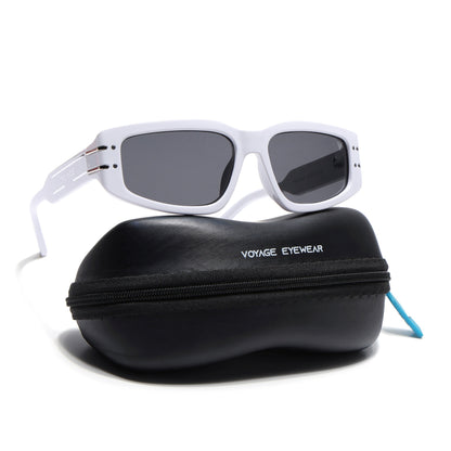 Ash | White Rectangle Sunglasses | MG6707