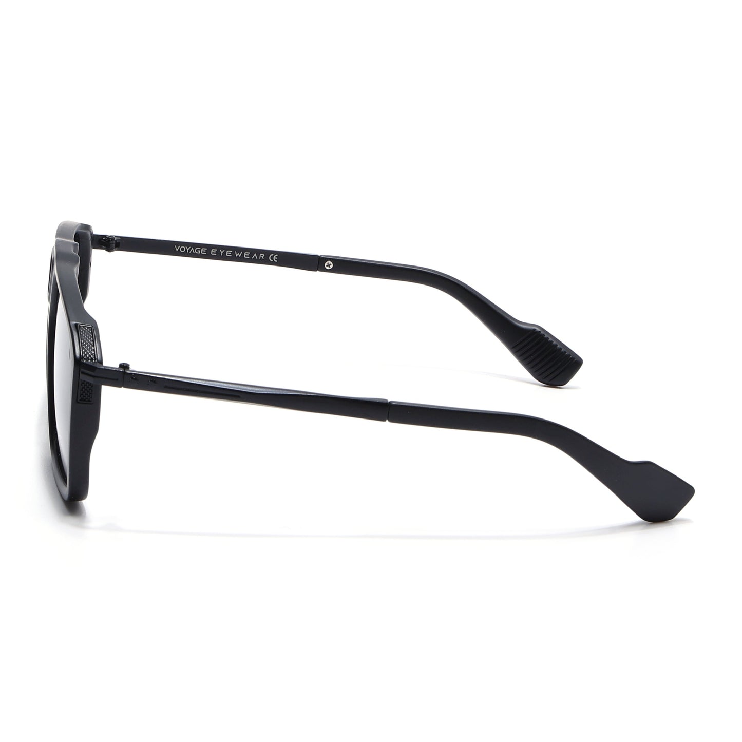 Rebel |  Matt Black Wayfarer Polarized Sunglasses | Black Lens - PMG6629