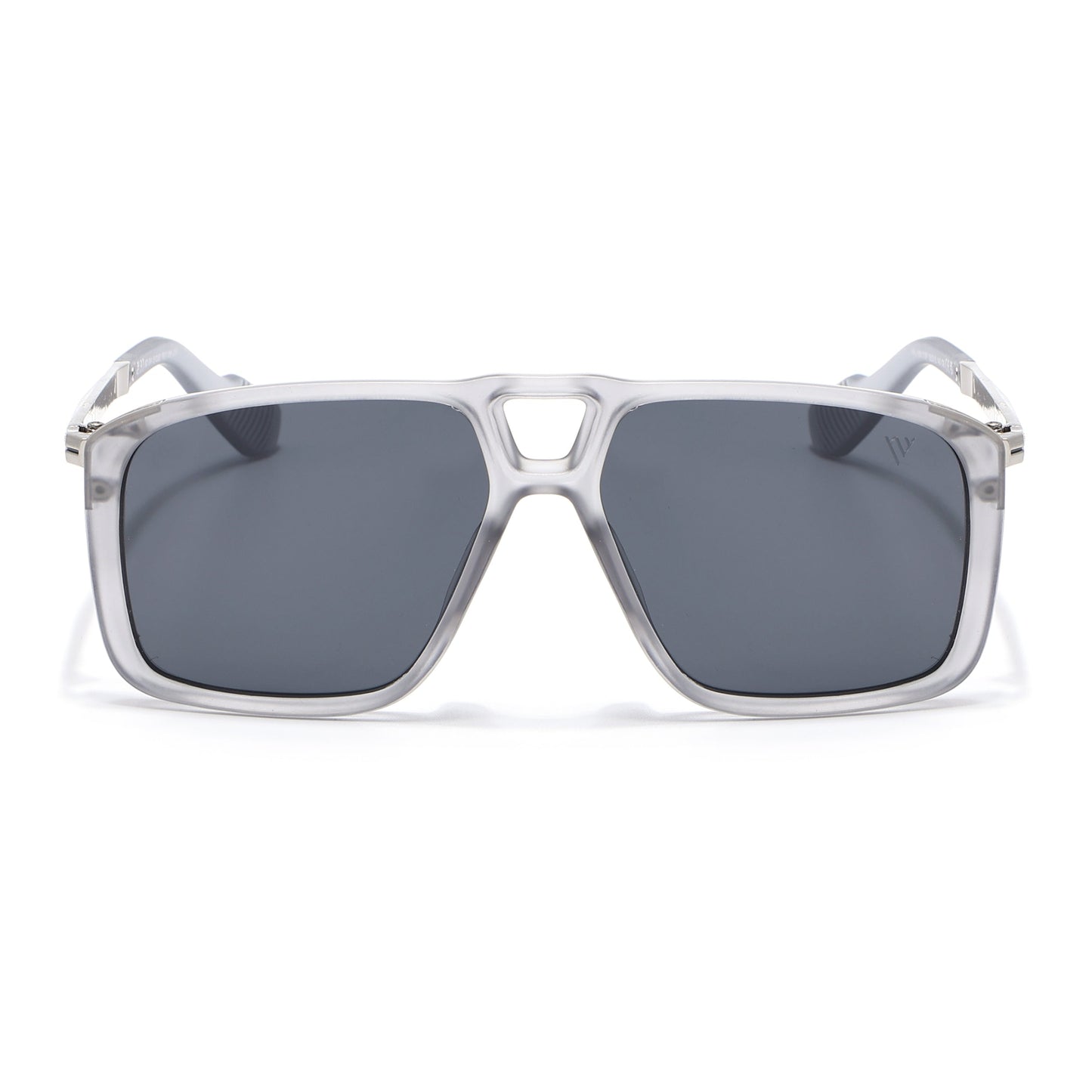 Rebel | Grey Wayfarer Polarized Sunglasses | Black Lens - PMG6630