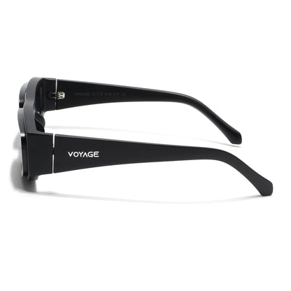 Old Smuggler | Matt Black Unisex Sunglasses | Black Lens - MG6574