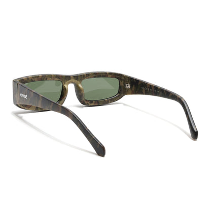Old Smuggler | Militry Unisex Sunglasses | Green Lens - MG6578