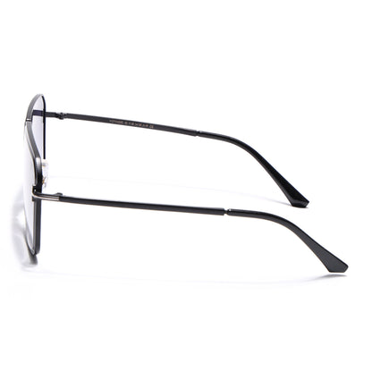 Zephy | Black Wayfarer Sunglasses for Men & Women | Grey & Clear Lens - MG7316