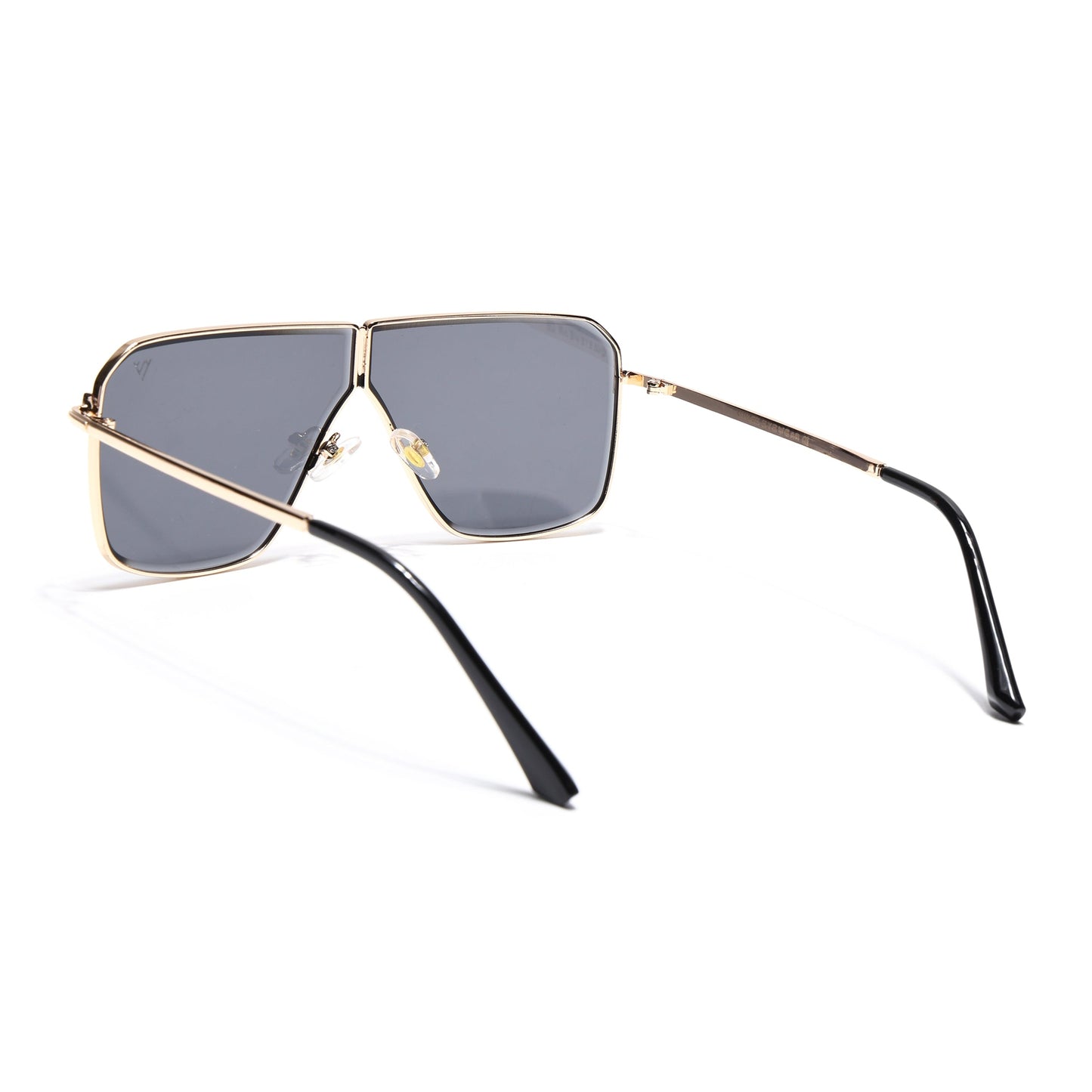 Zephy | Golden Wayfarer Sunglasses | Black Lens - MG7318