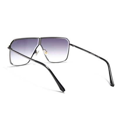 Zephy | Grey Wayfarer Sunglasses | Blue & Clear Lens - MG7319