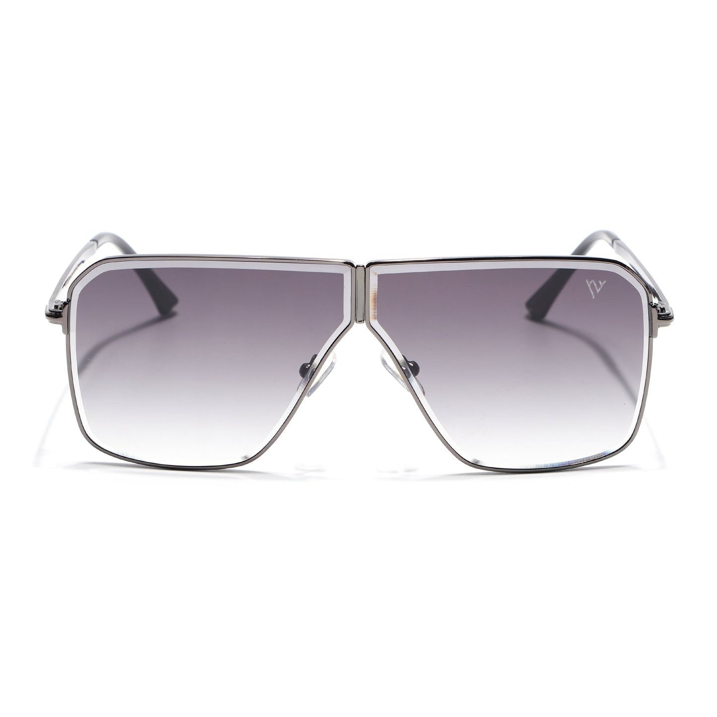 Zephy | Grey Wayfarer Sunglasses | Olive & Clear Lens - MG7321