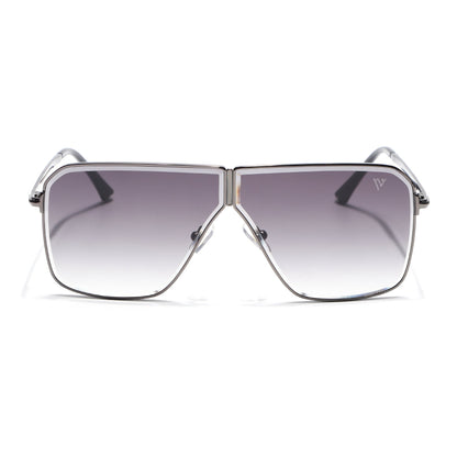 Zephy | Grey Wayfarer Sunglasses | Olive & Clear Lens - MG7321