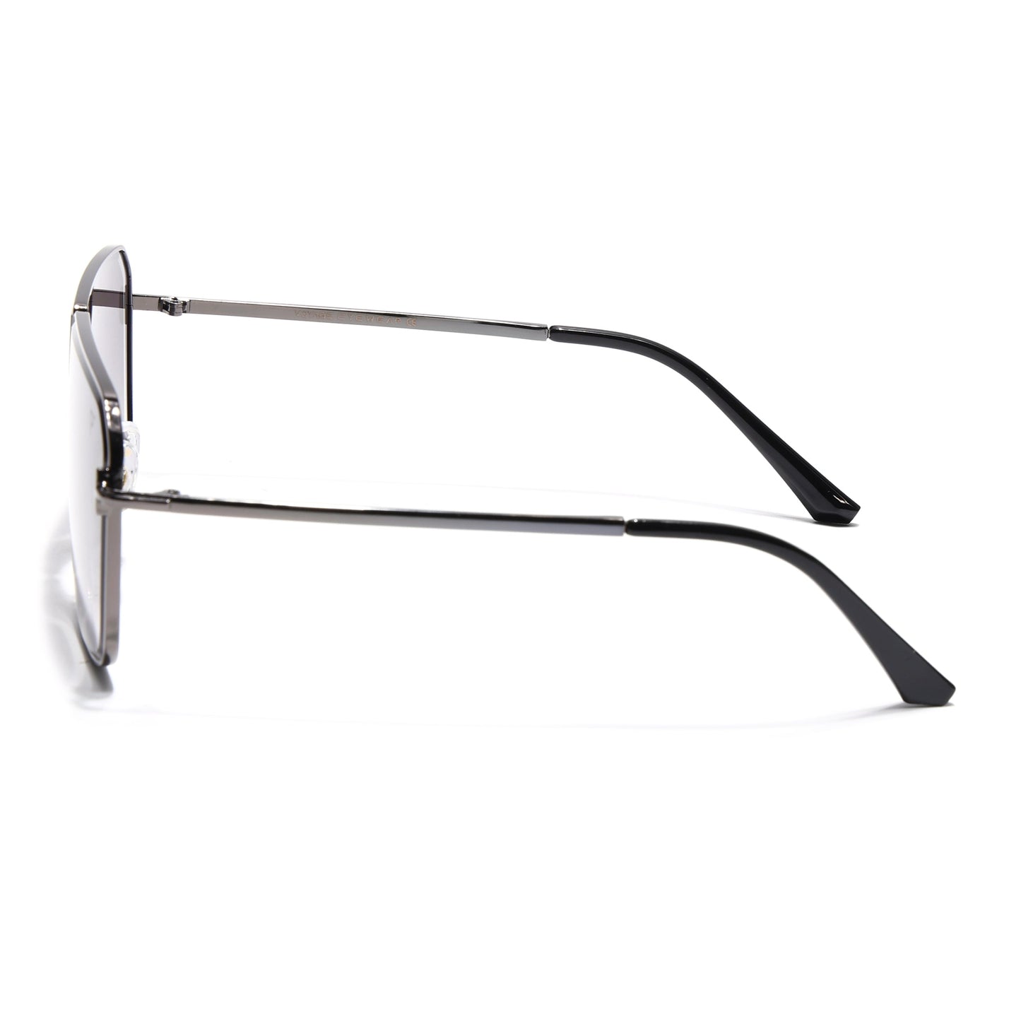 Zephy | Grey Wayfarer Sunglasses | Olive & Clear Lens - MG7321