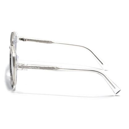 Signature Aviator | Silver & Transparent Sunglasses | Grey Lens - MG7154