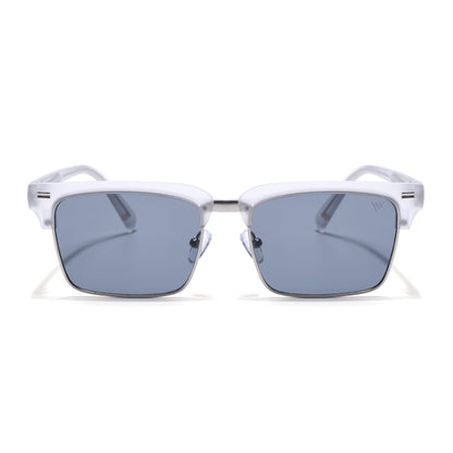 Stark | Silver Clubmaster Sunglasses | Grey Lens | MG7052