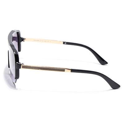 Knox | Shine Black Wayfarer Sunglasses | Grey & Clear Lens  - MG7322
