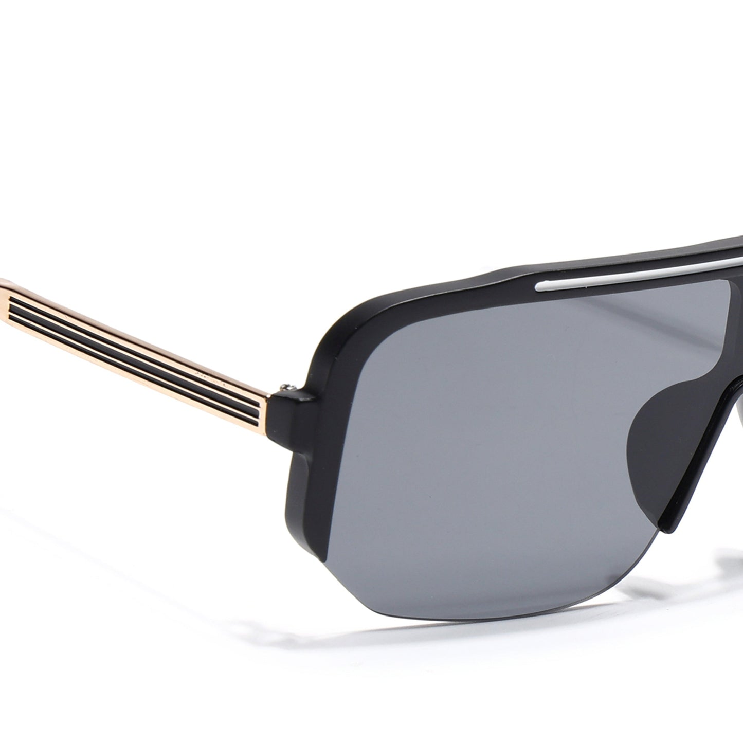 Knox | Matt Black Wayfarer Sunglasses | Black Lens - MG7324