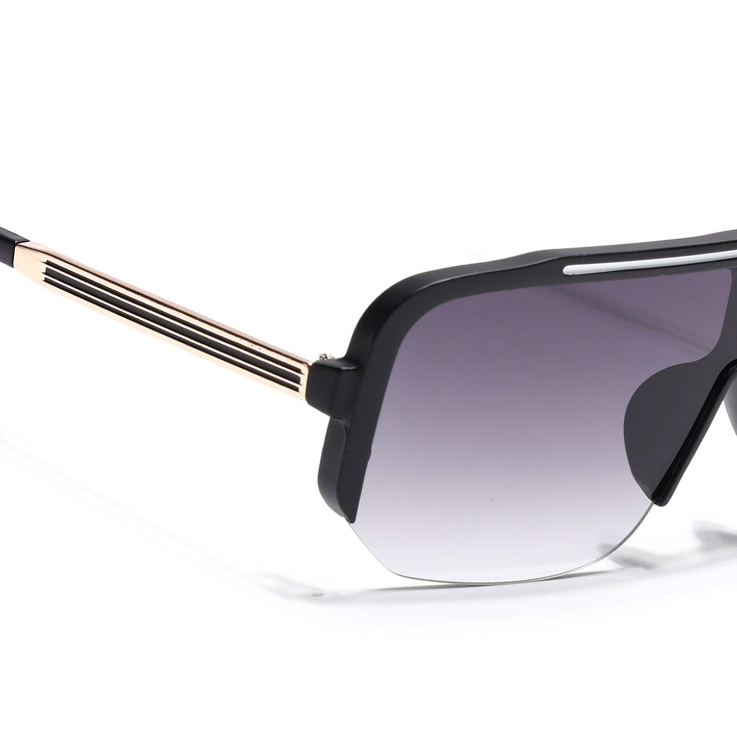 Knox | Matt Black Wayfarer Sunglasses | Grey & Clear Lens  - MG7325