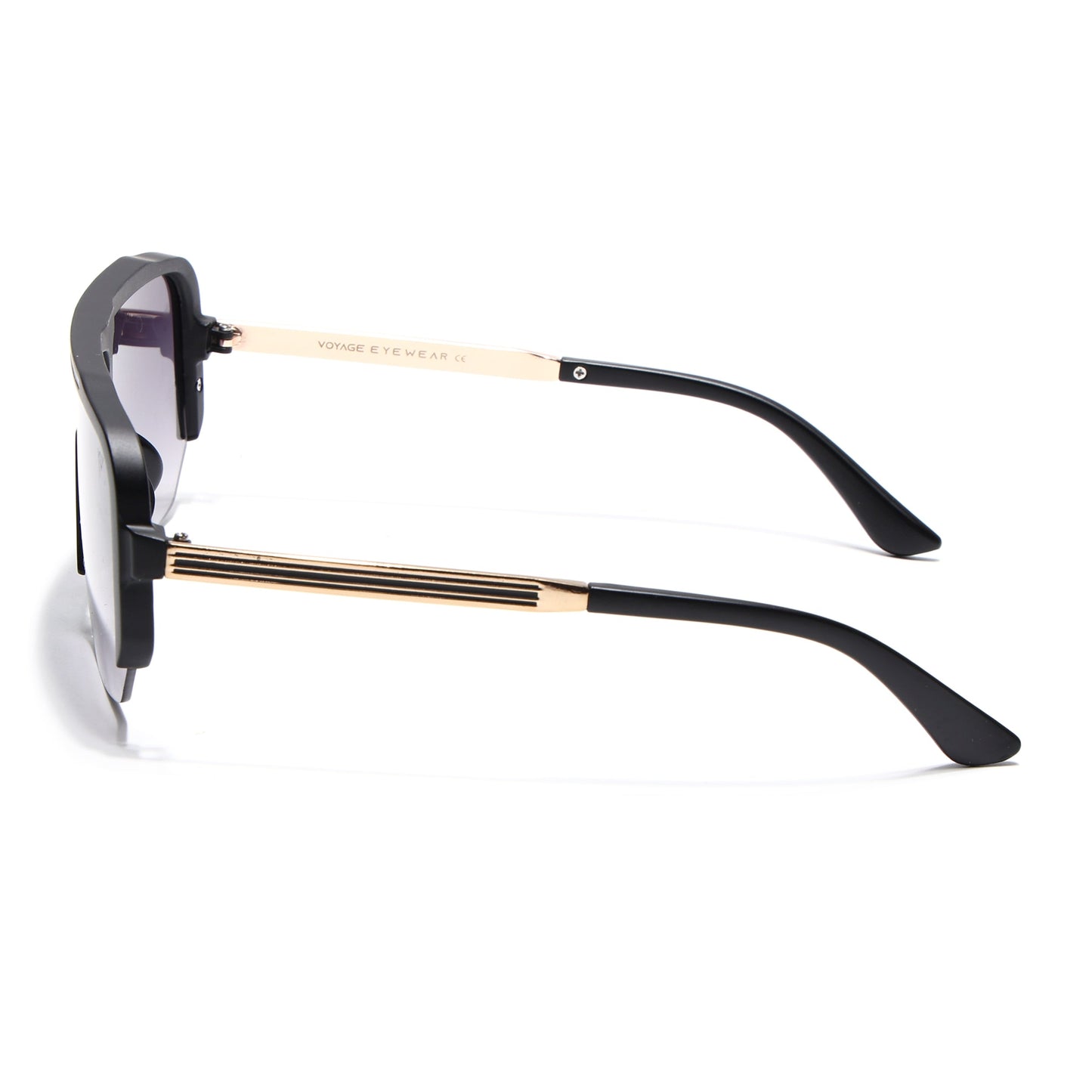 Knox | Matt Black Wayfarer Sunglasses | Grey & Clear Lens  - MG7325