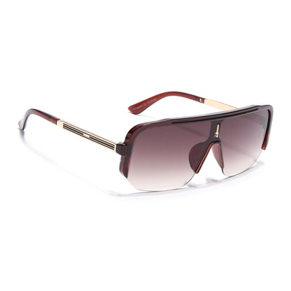 Knox | Brown Wayfarer Sunglasses | Brown & Clear Lens - MG7327