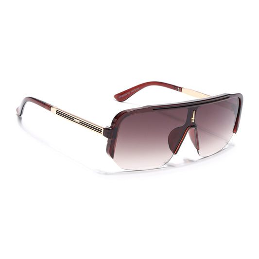 Knox | Brown Wayfarer Sunglasses | Brown & Clear Lens - MG7327
