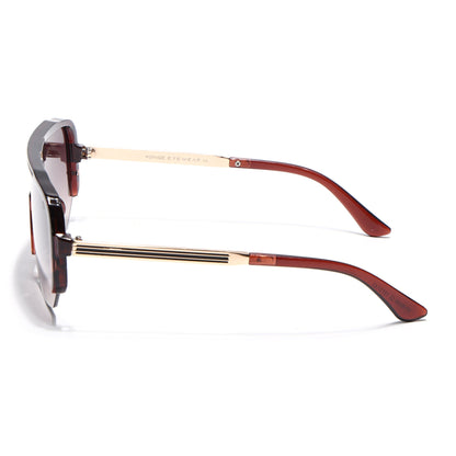 Knox | Brown Wayfarer Sunglasses | Brown & Clear Lens - MG7327
