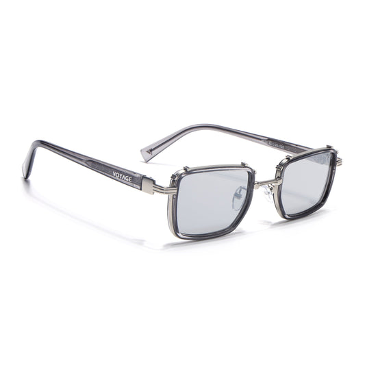 Chisel | Silver Square Sunglasses | Grey Lens  - MG7054