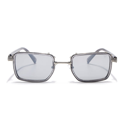 Chisel | Silver Square Sunglasses | Grey Lens  - MG7054