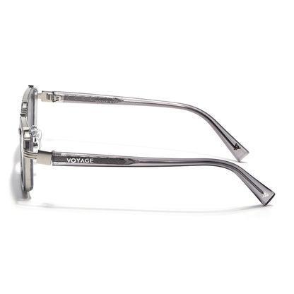 Chisel | Silver Square Sunglasses | Grey Lens  - MG7054